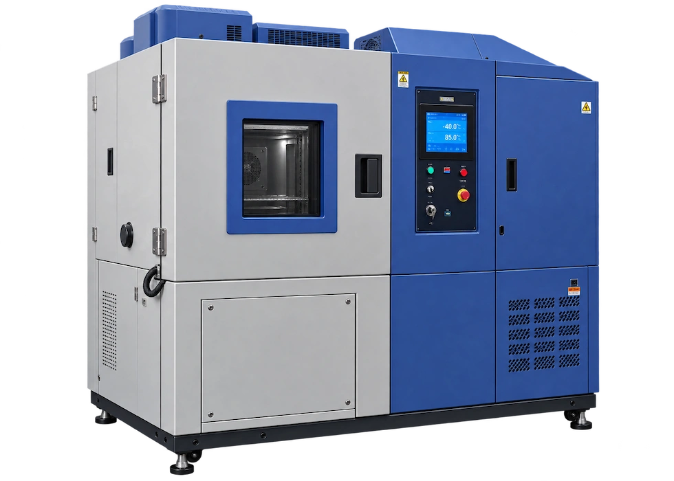 NVEL IP Waterproof and Dustproof Testing Chamber NVEL IP testing chamber performing IP67 and IP68 waterproof tests for automotive LED headlights