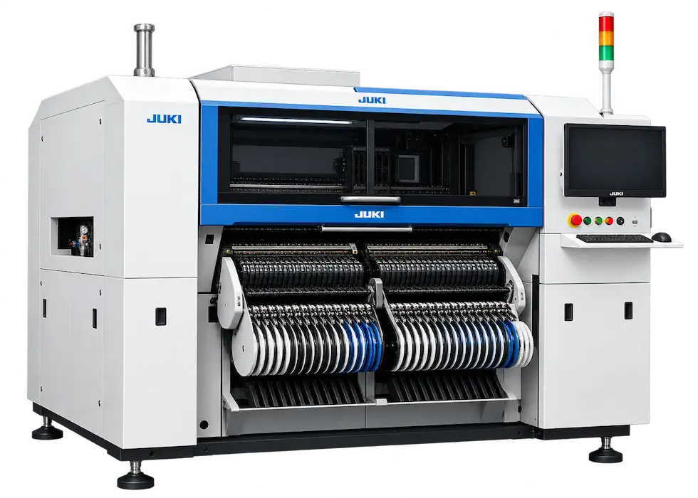 NVEL Automated SMT Production Line NVEL automated SMT production line for automotive LED lighting circuit boards