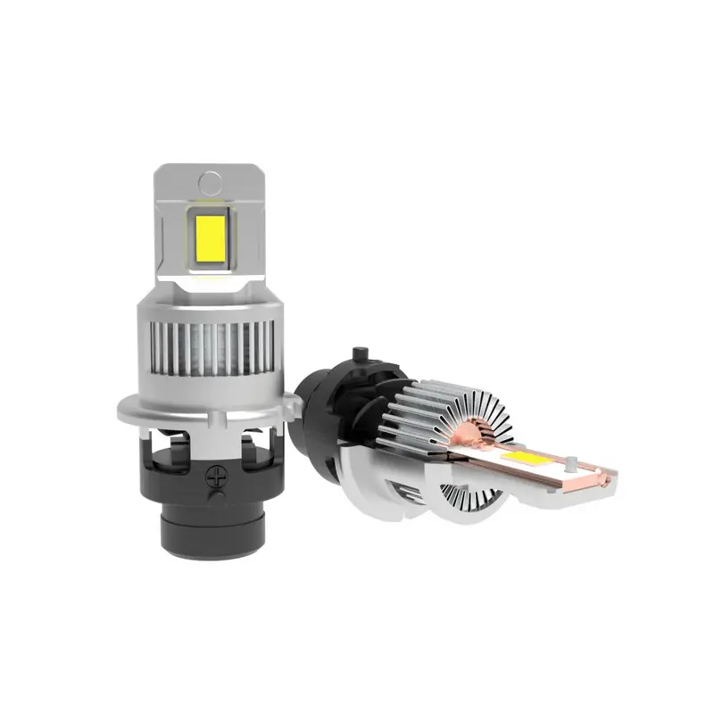 Pair of D4S D2 D4 mini LED headlight bulbs with 1:1 original xenon design