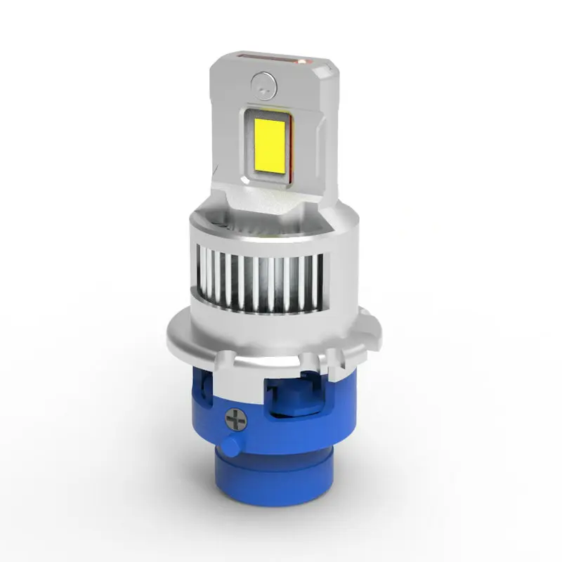 Pair of D2S D2 D4 mini LED headlight bulbs with 1:1 original xenon design