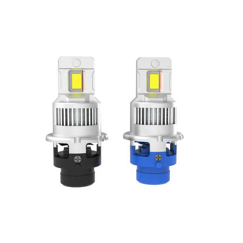 Pair of D2S D4S D2 D4 mini LED headlight bulbs with 1:1 original xenon design
