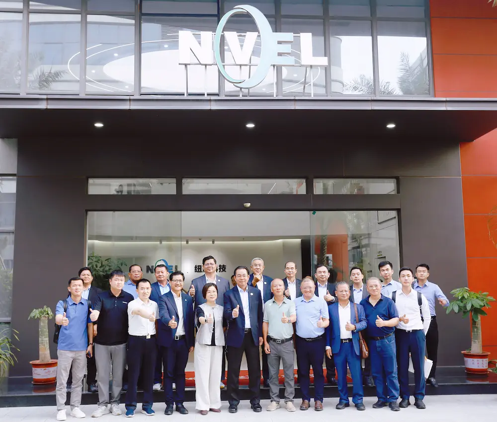 H.E. Mang Sineth and the Cambodian government delegation with the NVEL team