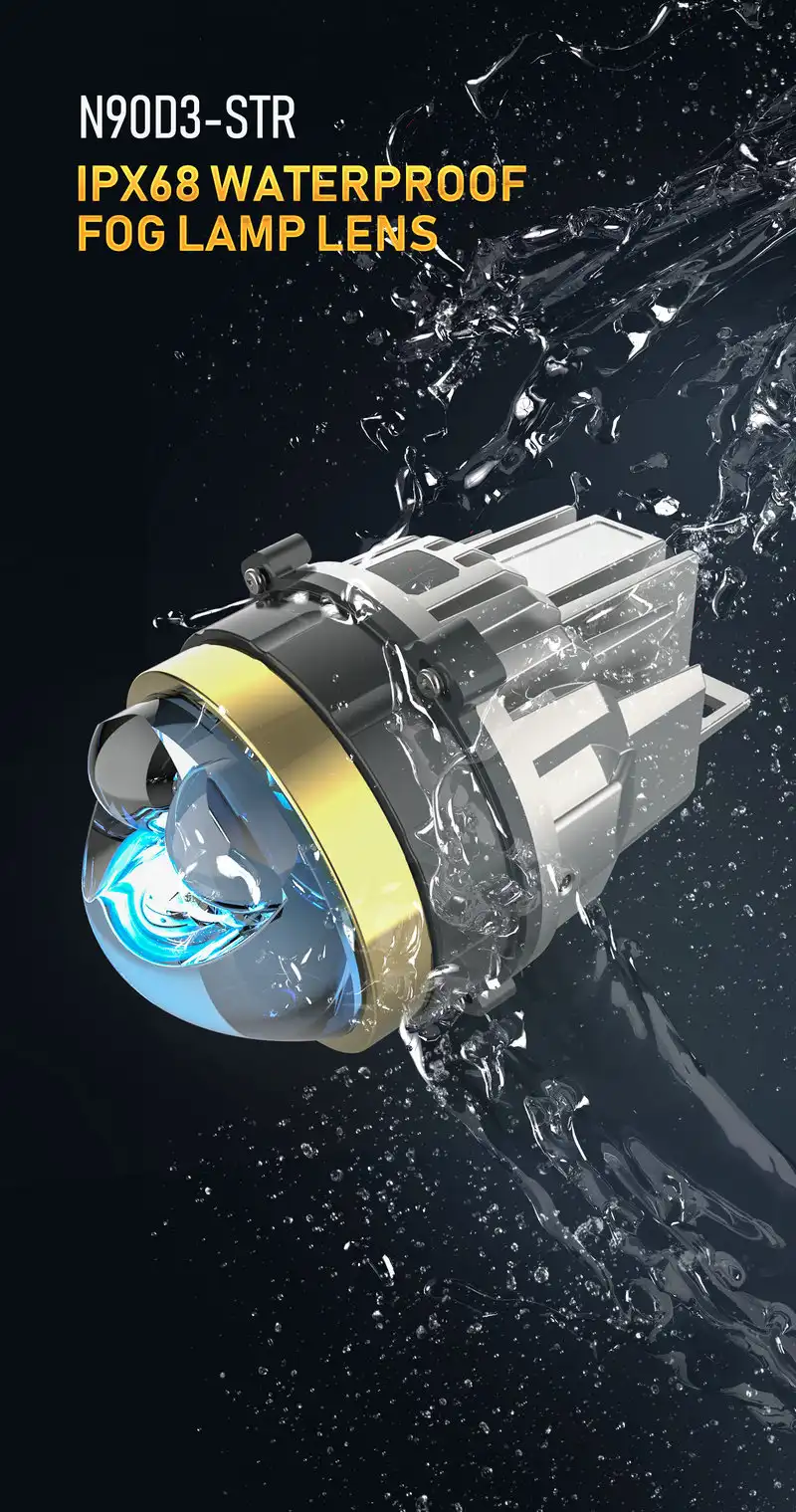 IP68 waterproof test showing durability of NVEL LED fog lights