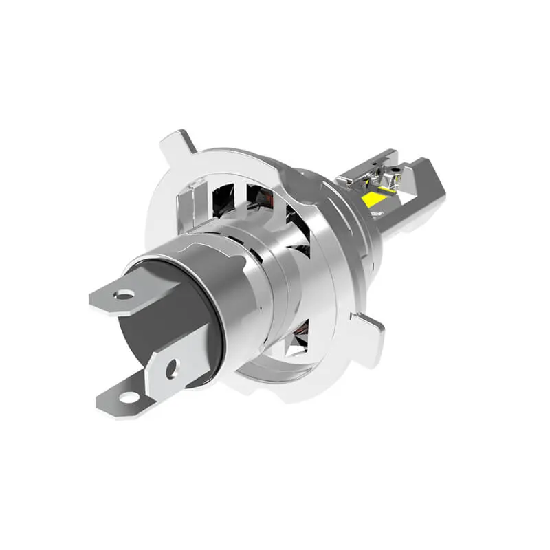 Direct plug and play non-polar connector on H4 Mini LED Headlight Bulb Kit