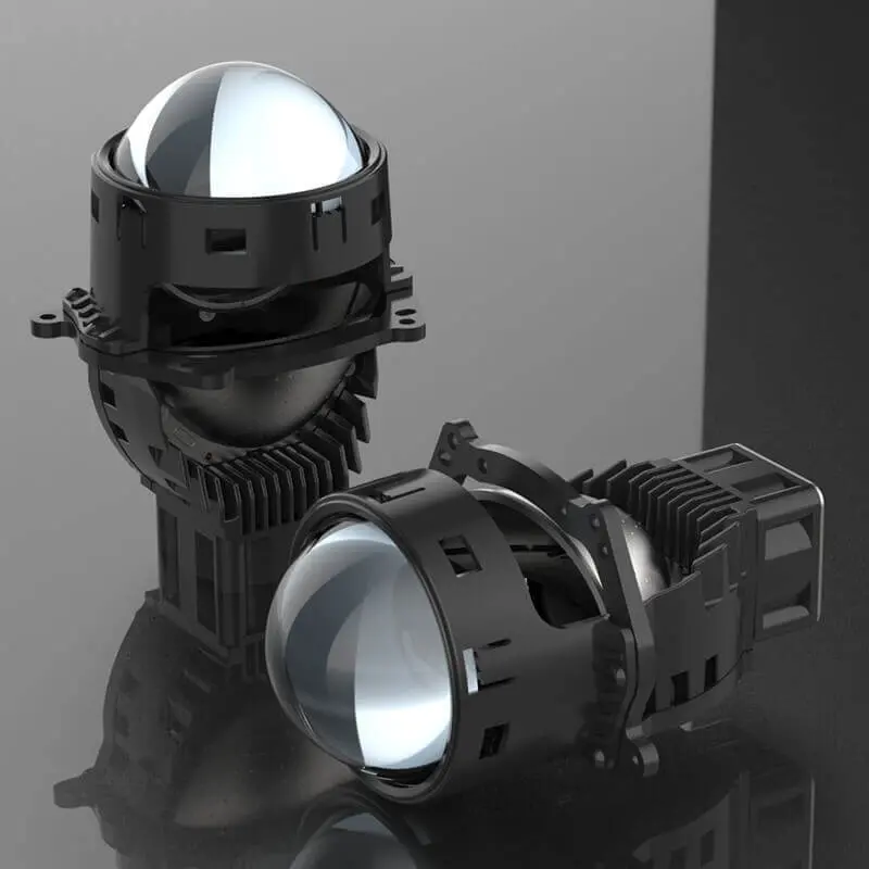 X9 3-inch Bi-LED headlight projector lens featuring standard Hella 5 and AFS mounting pattern